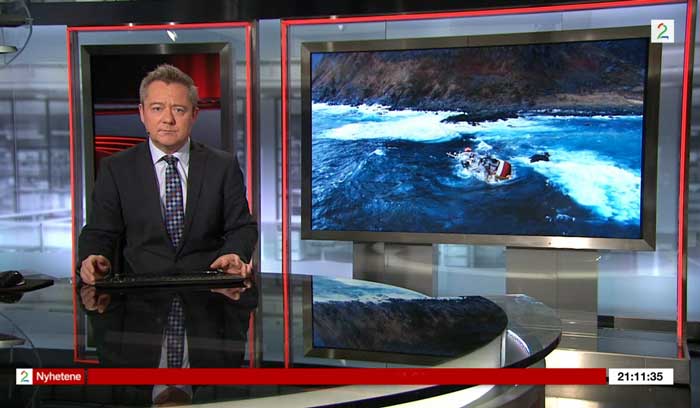 Redningsdrakt / overlevelsesdrakt i aksjon